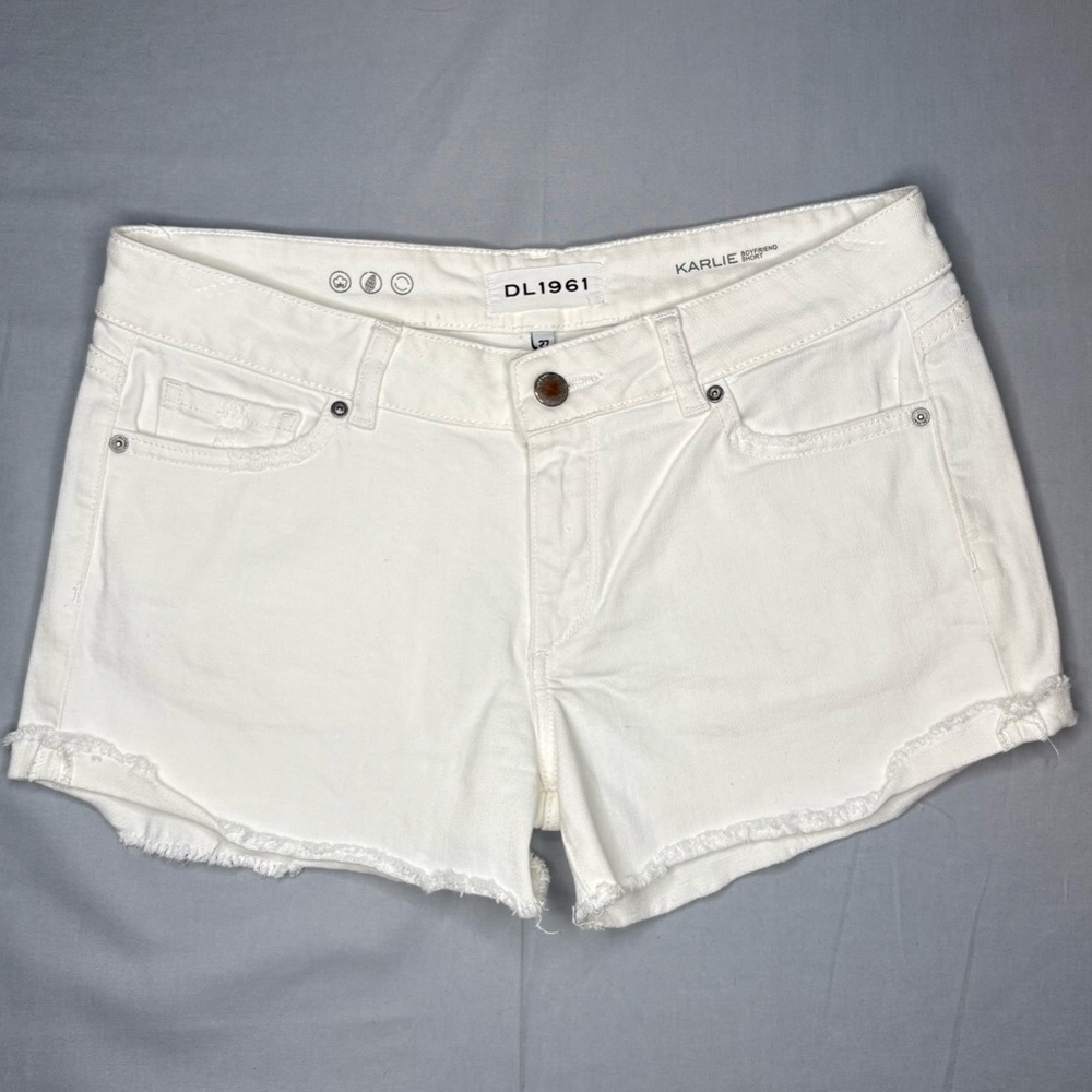 DL1961 Karlie Puro Denim Boyfriend Shorts - Picture 2 of 9